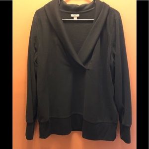V-neck Fleece Top
